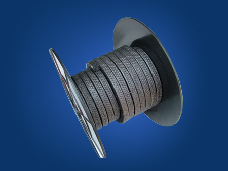 Reinforced PTFE and graphite packing